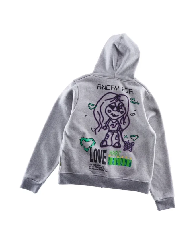 Angry For Love Zip Hoodie