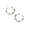 Barbed Wire Hoop Earrings