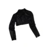 Cropped Coated Denim Jacket