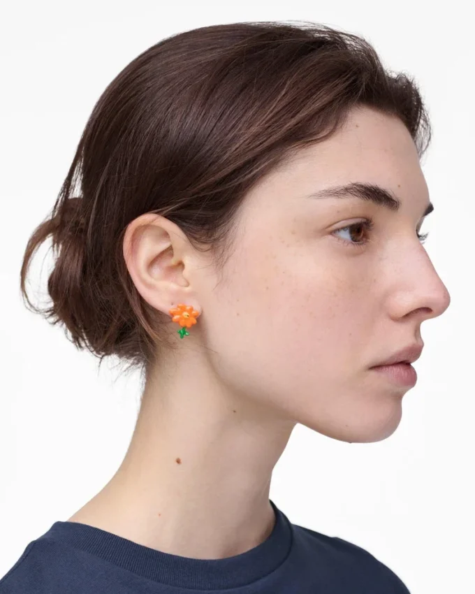 David Shrigley X Marc Jacobs Joy Flower Stud Earrings David Shrigley X Marc Jacobs Joy Flower Stud Earrings