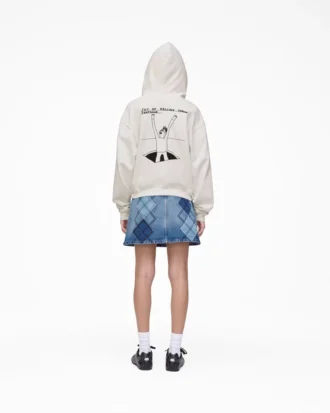 David Shrigley X Marc Jacobs  Joy Of Falling Zip Hoodie