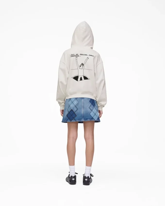 David Shrigley X Marc Jacobs Joy Of Falling Zip Hoodie David Shrigley X Marc Jacobs Joy Of Falling Zip Hoodie