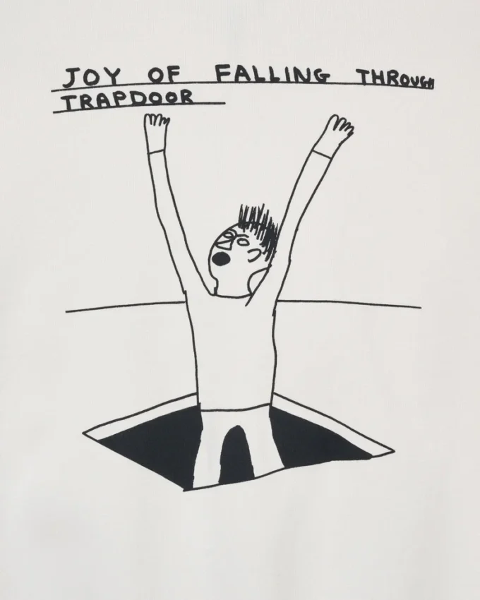 David Shrigley X Marc Jacobs Joy Of Falling Zip Hoodie David Shrigley X Marc Jacobs Joy Of Falling Zip Hoodie