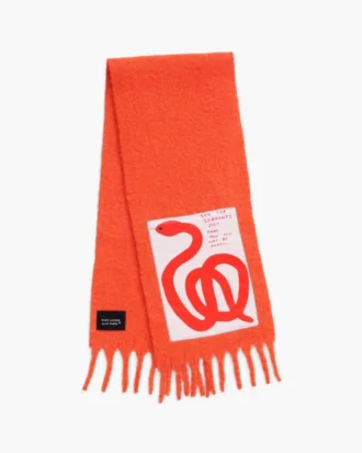 David Shrigley X Marc Jacobs Snake Wool Scarf