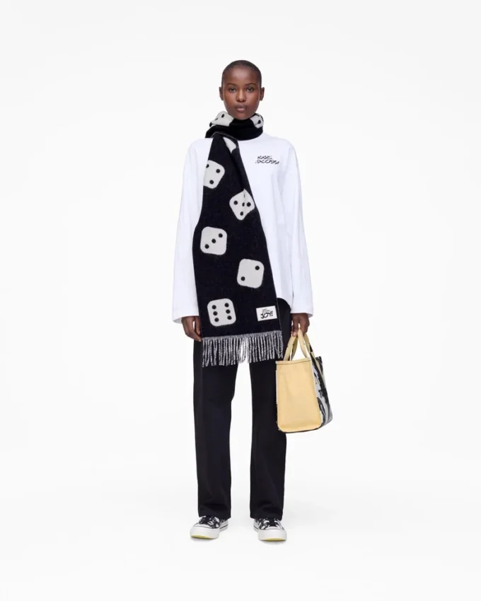 Derrick Adams X Marc Jacobs Dice Wool Scarf Derrick Adams X Marc Jacobs Dice Wool Scarf