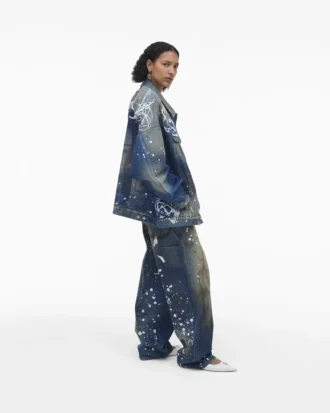 Futura x Marc Jacobs Painted Denim Big Trucker