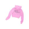 Fuzzy Shrunken Knit Zip-Up
