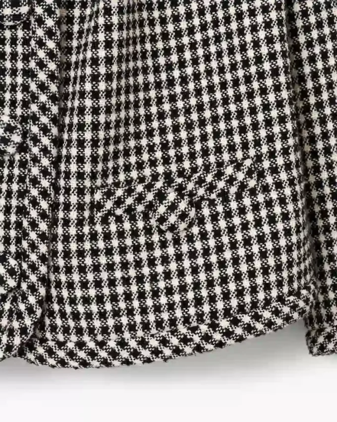 Gingham Tweed Jacket