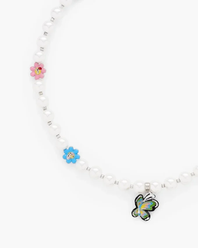Hattie Stewart X Marc Jacobs Garden Pearl Station Necklace Hattie Stewart X Marc Jacobs Garden Pearl Station Necklace