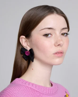 Heart Bow Earrings