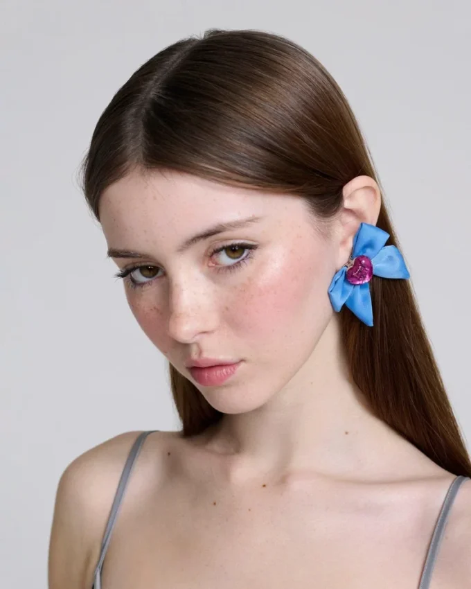 Heart Bow Earrings