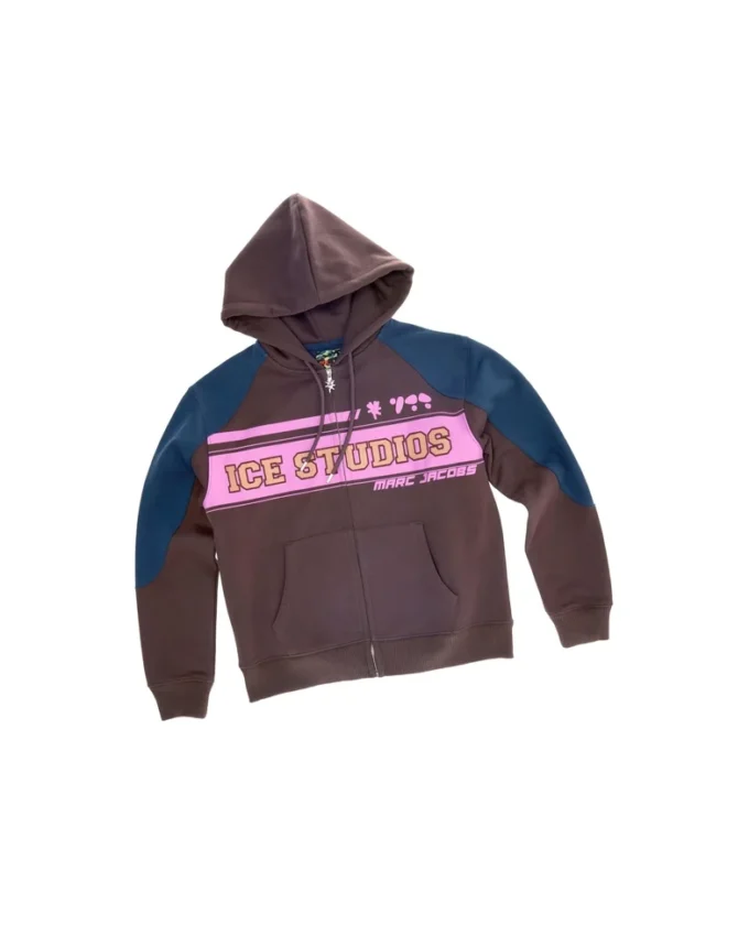 Ice Studios Moto Panel Zip-Up Hoodie