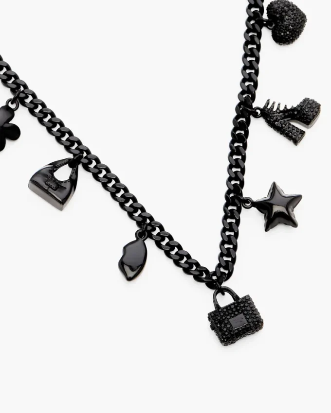 Mini Icon Pave Charm Necklace