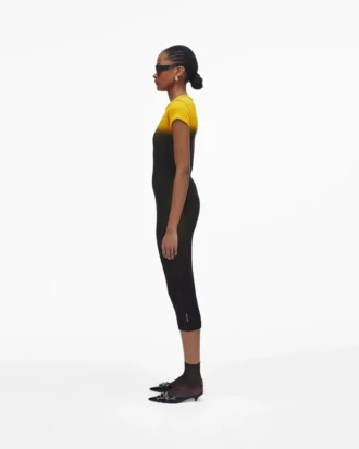 Ombr&eacute; Spray Shrunken Tee Dress
