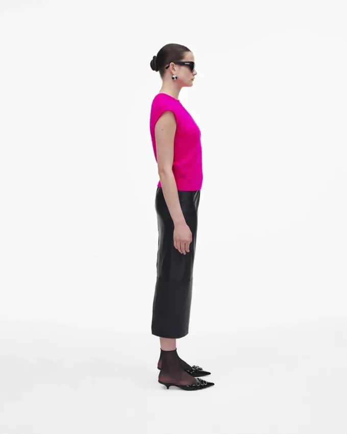 Pilled Cap Sleeve Vest Pilled Cap Sleeve Vest