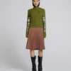 Plated Knit Zip Up