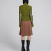 Plated Knit Zip Up