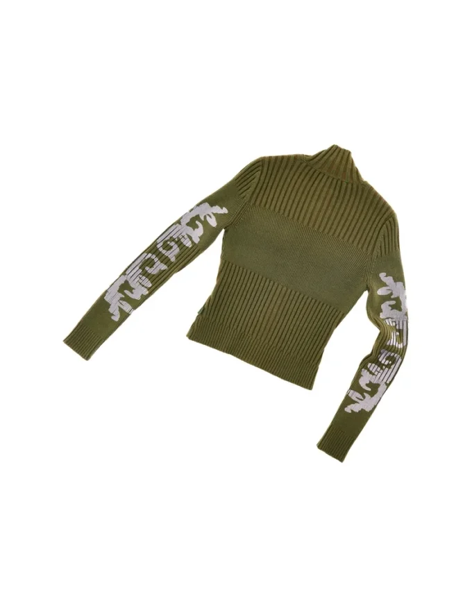 Plated Knit Zip Up