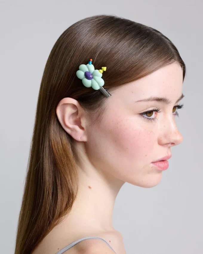 Puffy Flower Hairclip