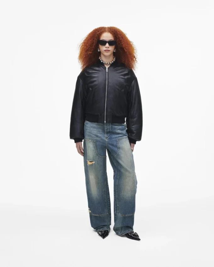 Puffy Leather Bomber Puffy Leather Bomber