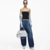 Re-Edition Quilted Metallic Leather Stam Bag Re-Edition Quilted Metallic Leather Stam Bag