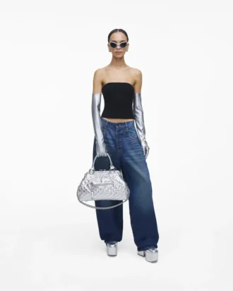 Re-Edition Quilted Metallic Leather Stam Bag Re-Edition Quilted Metallic Leather Stam Bag