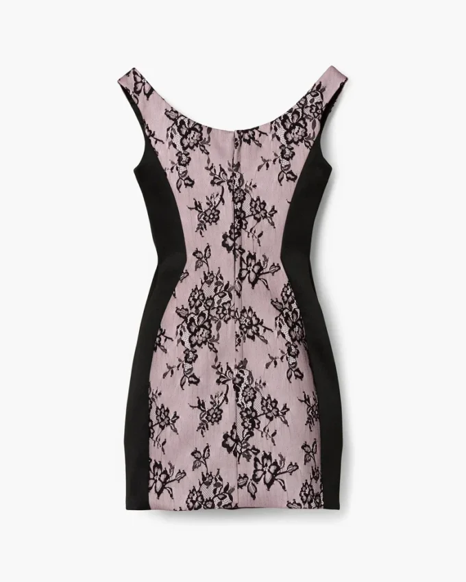 Sculpted Lace Shadow Dress