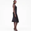 Sculpted Satin Halter Dress