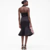 Sculpted Satin Halter Dress