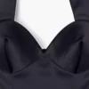 Sculpted Satin Halter Dress