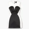 Seamed Up Satin Dress
