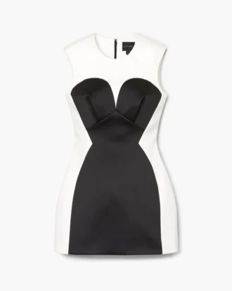 Seamed Up Satin Dress