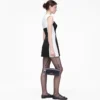 Seamed Up Satin Dress