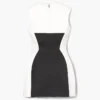 Seamed Up Satin Dress