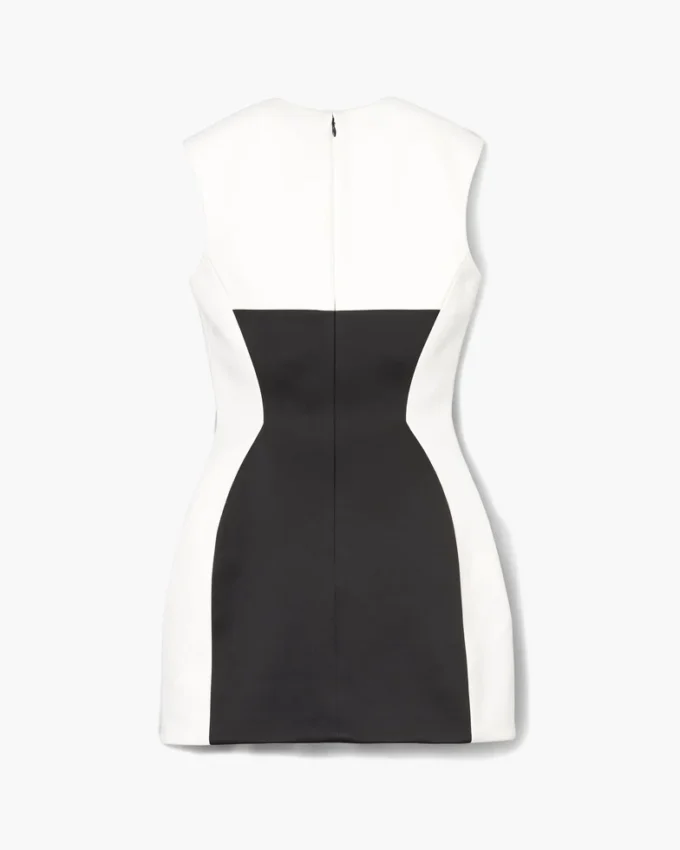 Seamed Up Satin Dress