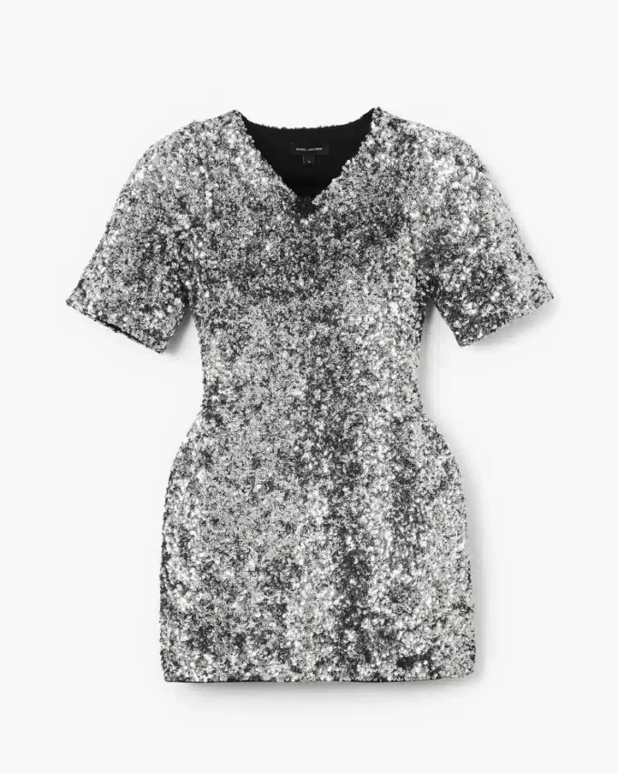 Sequin V-Neck Knit Dress Sequin V-Neck Knit Dress