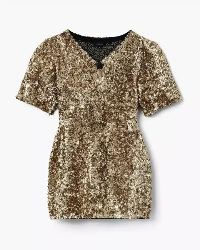 Sequin V-Neck Knit Dress Sequin V-Neck Knit Dress