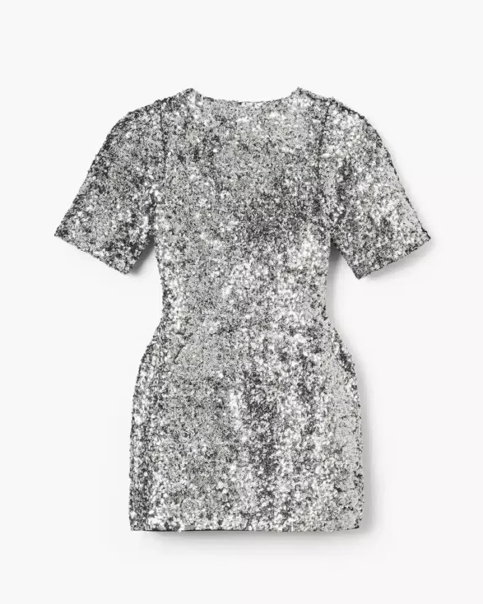 Sequin V-Neck Knit Dress Sequin V-Neck Knit Dress