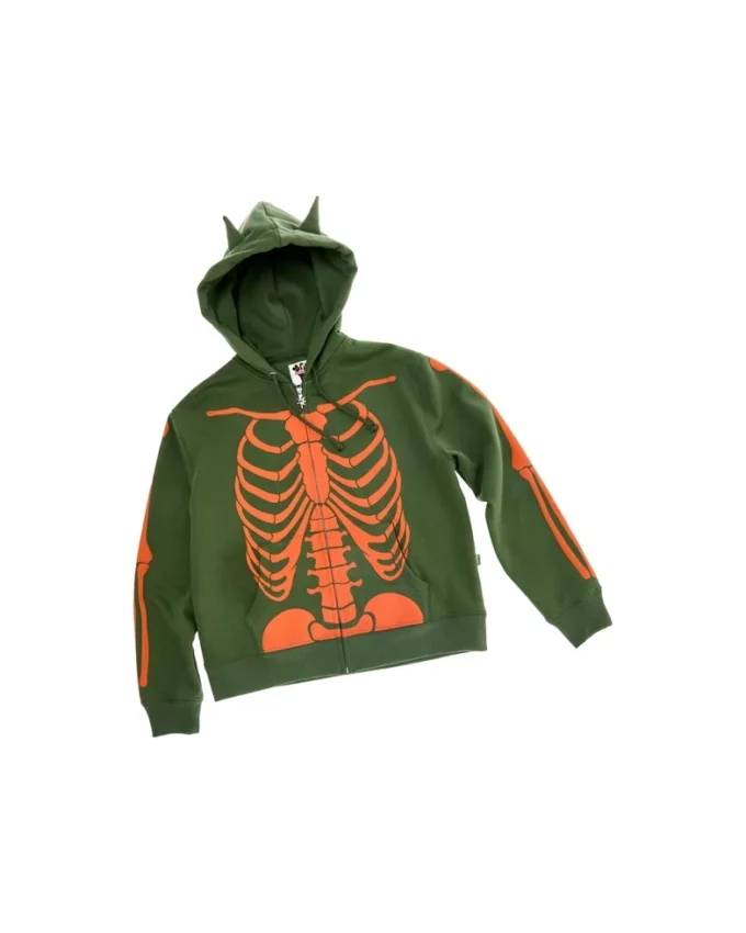 Skeleton Zip-Up Hoodie