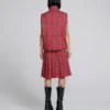 Tartan Puffer Vest