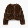 Teddy Cropped Jacket