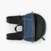 The Biker Colorblock Denim Medium Backpack