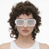 The Bold Logo Square Mirrored Sunglasses The Bold Logo Square Mirrored Sunglasses