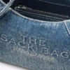 The Bow Denim Mini Sack Bag