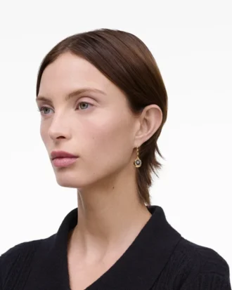 The Button Drop Earrings