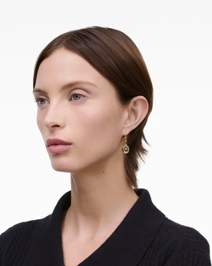 The Button Drop Earrings The Button Drop Earrings