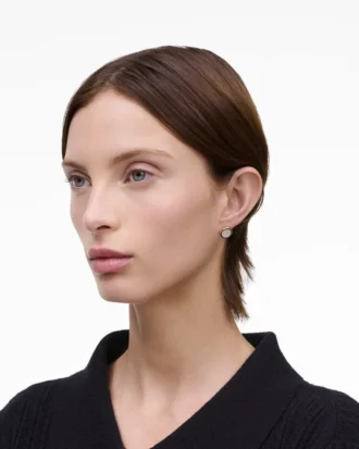 The Button Mother Of Pearl Stud Earrings