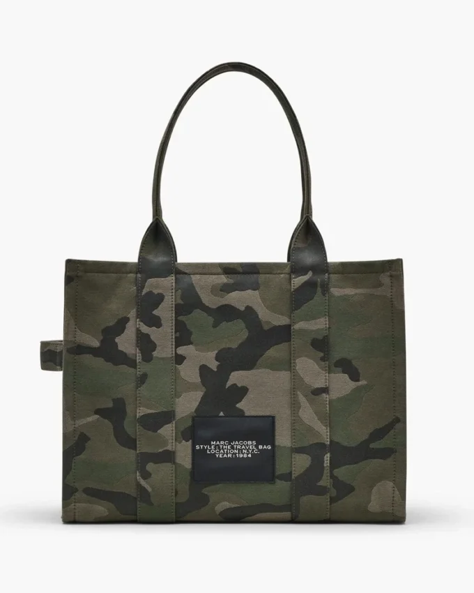 The Camo Jacquard Large Tote Bag The Camo Jacquard Large Tote Bag