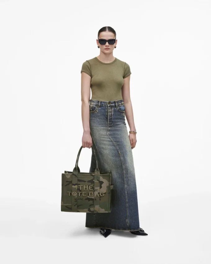 The Camo Jacquard Large Tote Bag The Camo Jacquard Large Tote Bag