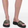 The Camo Jacquard Lug Sole Slide The Camo Jacquard Lug Sole Slide